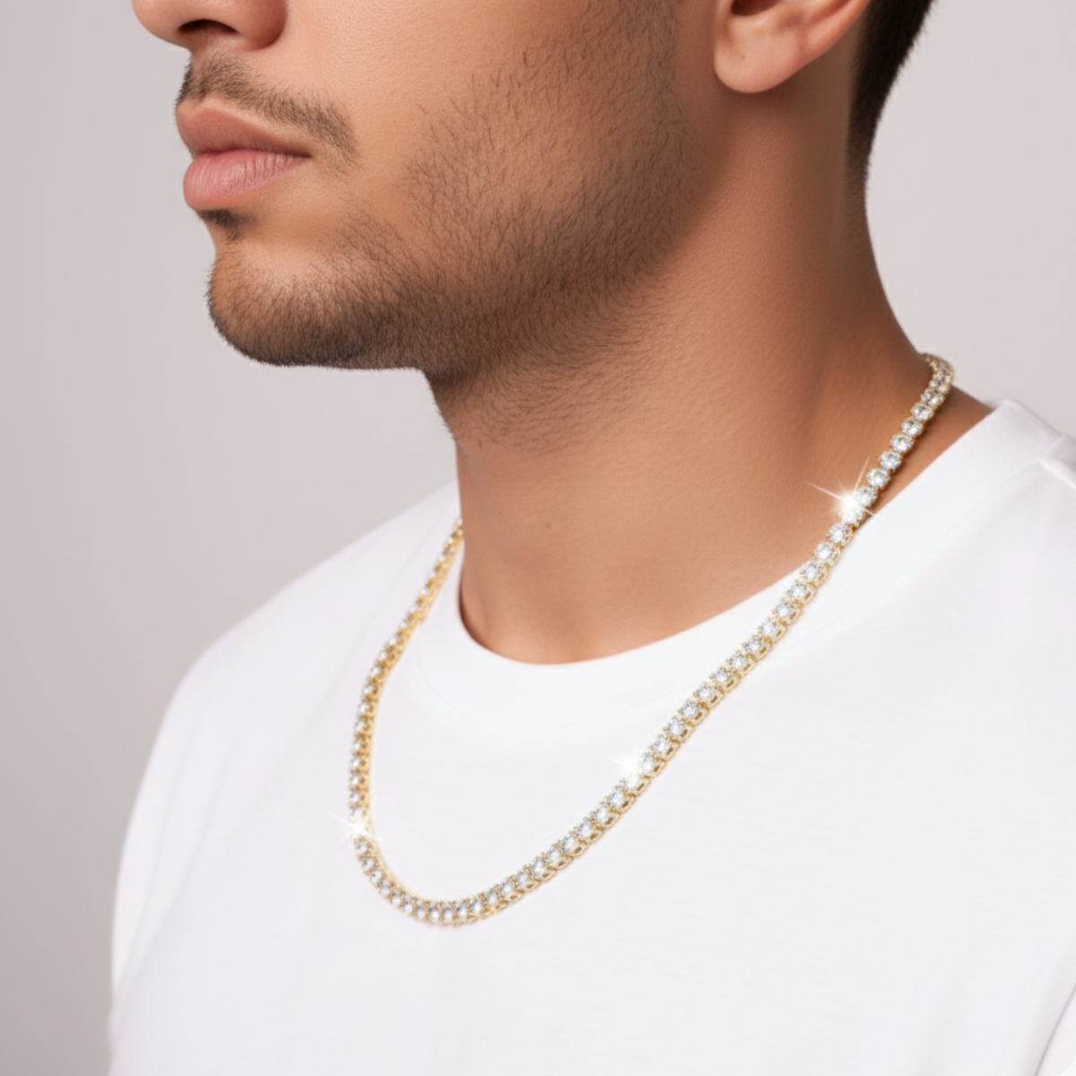 Diamond Drip Chain - Yellow Gold