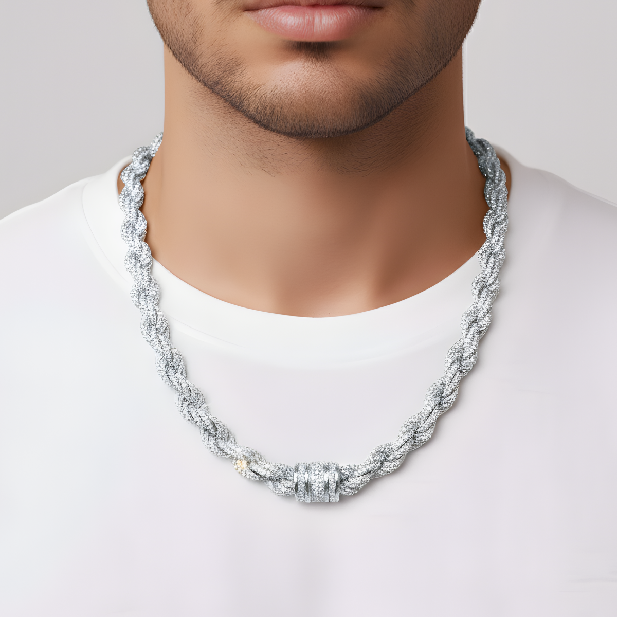 Iced out Rope Chain