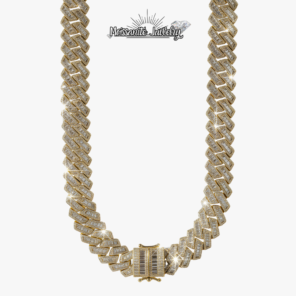 Baguette Royalty Chain - Yellow Gold