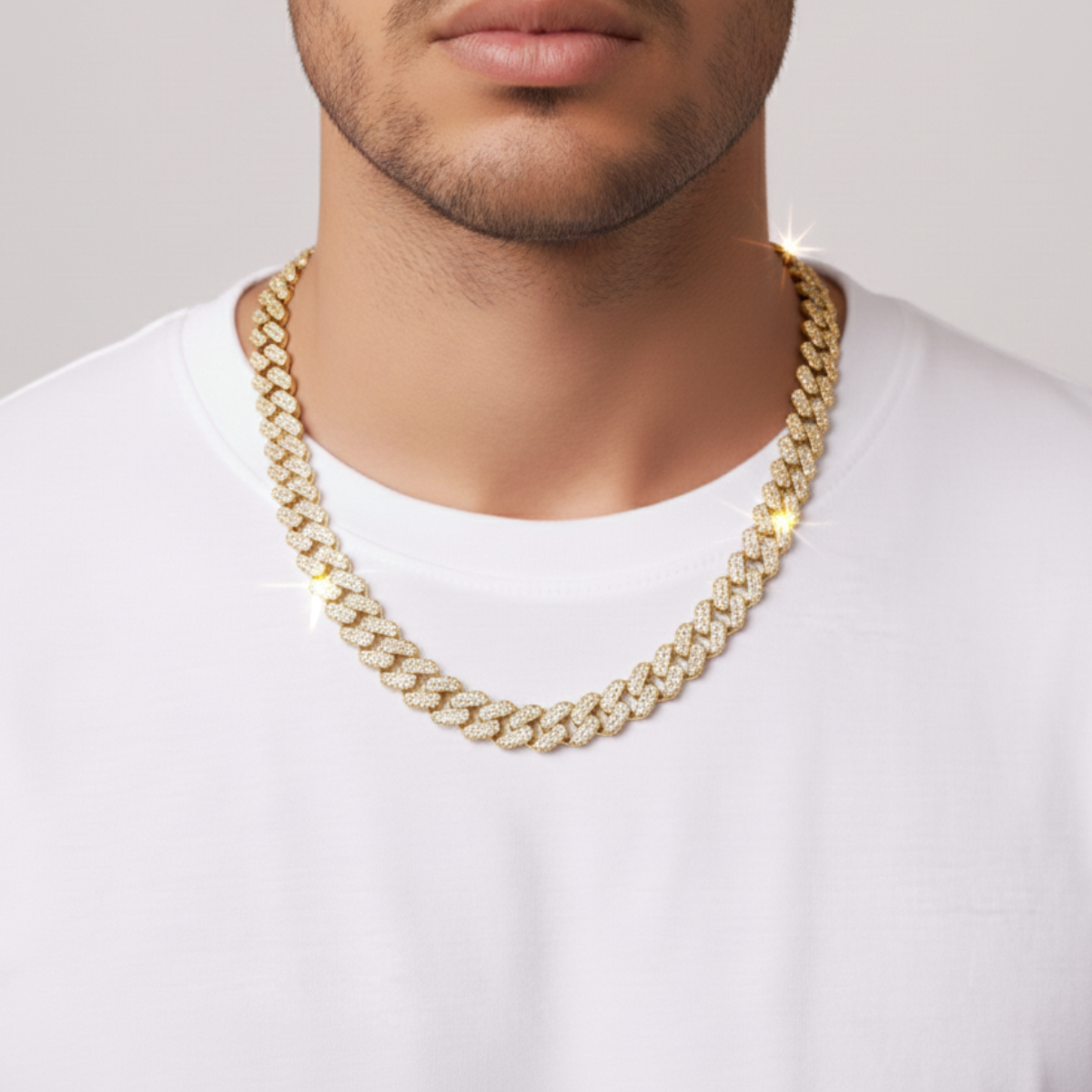 Baguette Royalty Chain - Yellow Gold