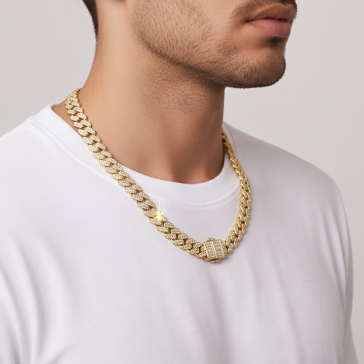 Baguette Royalty Chain - Yellow Gold